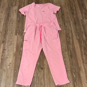 Figs pink scrubs
